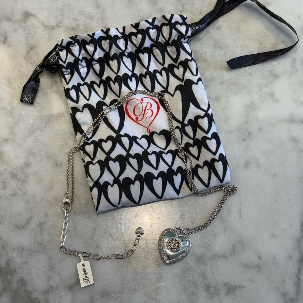 NWT Brighton Illumina Small Heart Locket Necklace